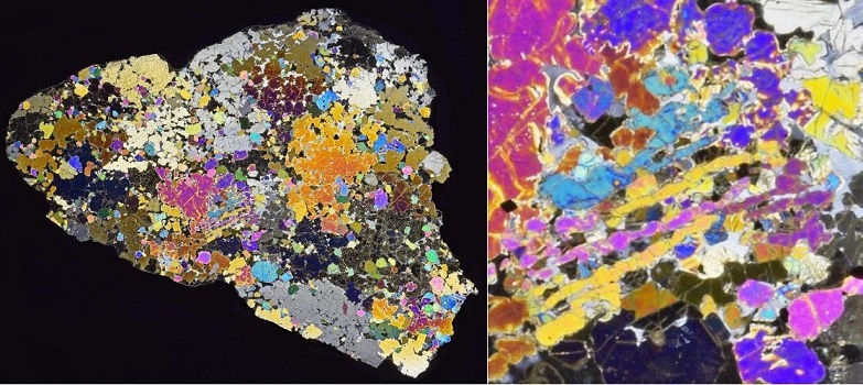 standby for nwa 6704 relict chondrule photomicrograph